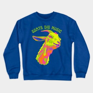 Goats Dig Music Crewneck Sweatshirt